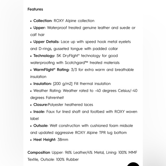 Roxy Winter Boots Chestnut Brown - Picture 10 of 10